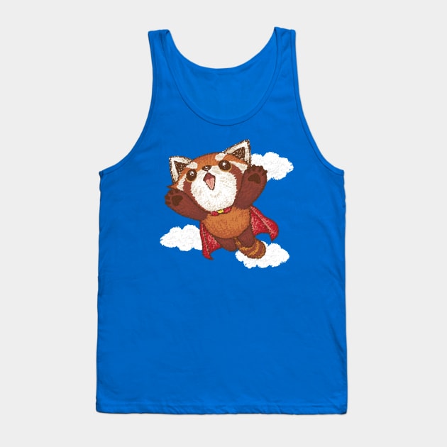 Red panda superhero Tank Top by sanogawa